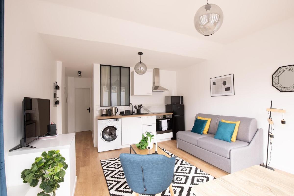 Appartement Lumineux Proche Parc De La Villette Parigi Esterno foto